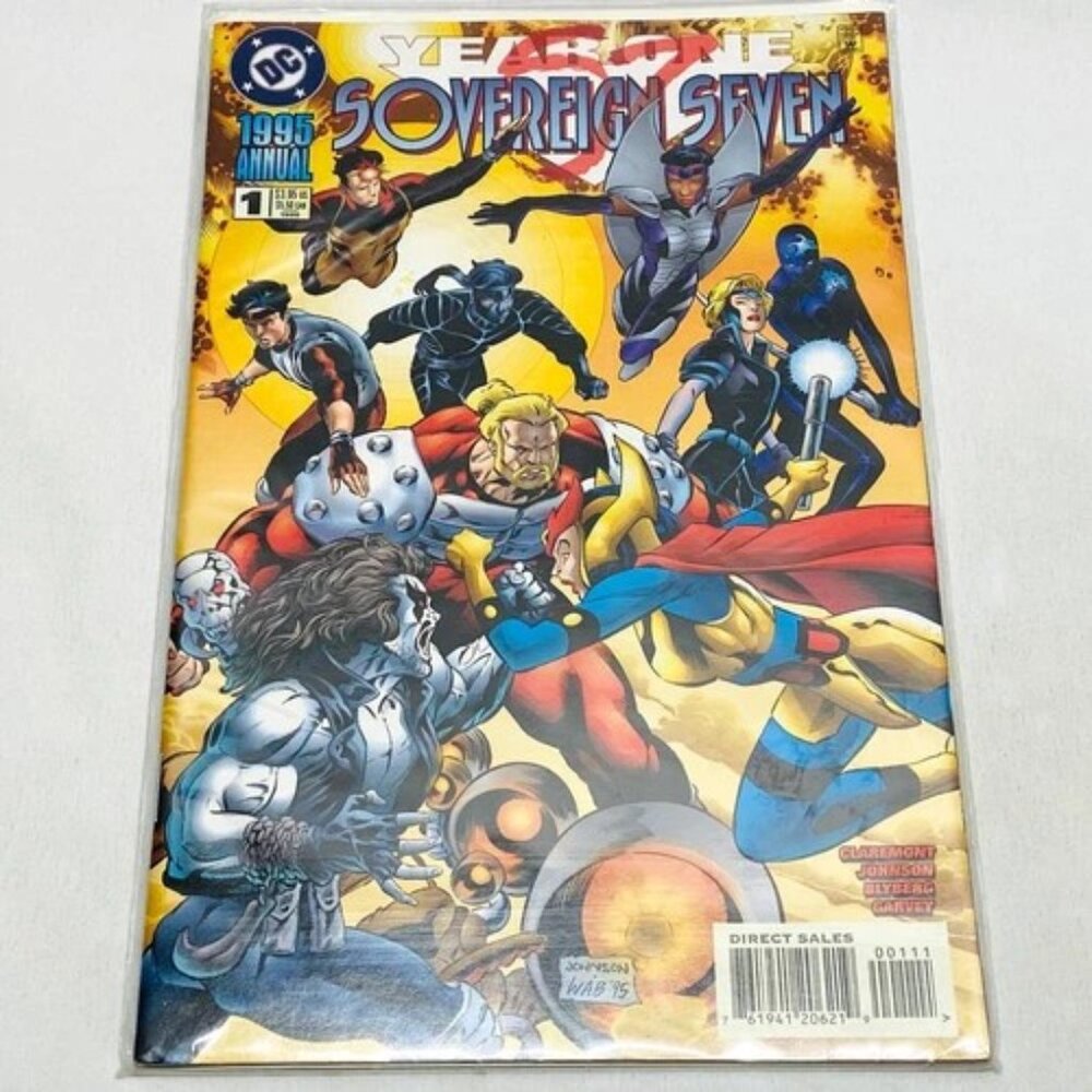 Vintage Year One Sovereign Seven‎ Annual #1 DC Marvel Comics 1995 Thor & 1602